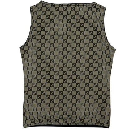 Fendi Sleeveless Khaki Green Zucchino 52 409 001