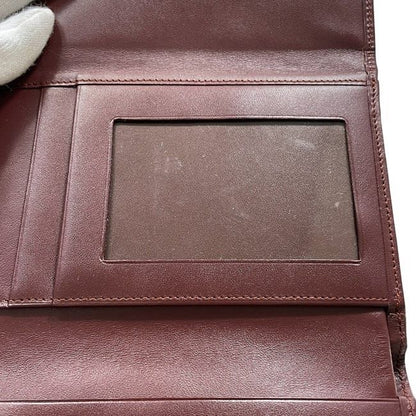 Cartier Trifold Wallet Bordeaux Must Excellent Condition Preowned Leather