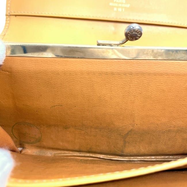 Celine Bifold Long Wallet Beige Macadam Wallet PVC Leather Preowned