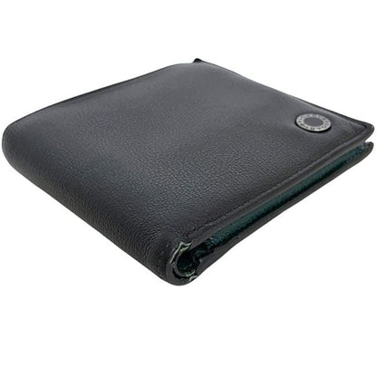 Bvlgari Bifold Wallet Black Green Bvlgari Fold Wallet