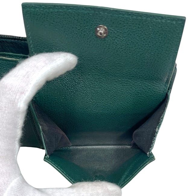 Bvlgari Bifold Wallet Black Green Bvlgari Fold Wallet