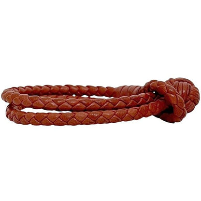 Bottega Veneta Bracelet Red Intrecciato Bracelet Leather Preowned