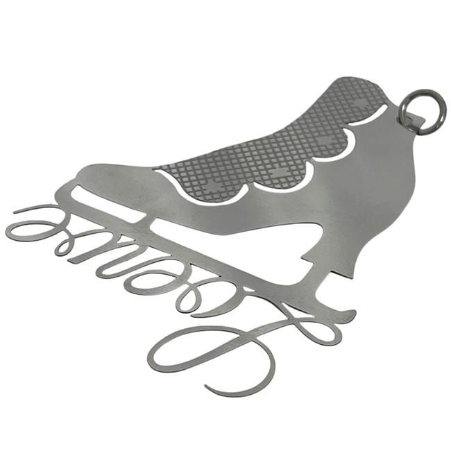 Loewe Ornament Silver Excellent Condition Charm Metal Used Loewe Ornament