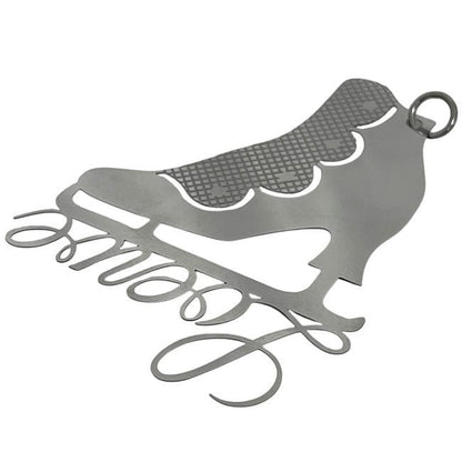 Loewe Ornament Silver Excellent Condition Charm Metal Used Loewe Ornament