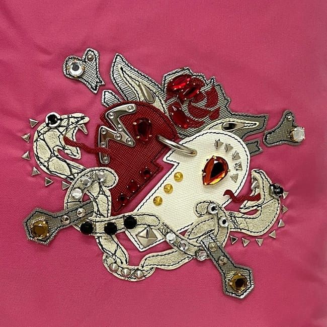 Prada Tote Bag Pink Tessuto B4605c Excellent Condition Nylon