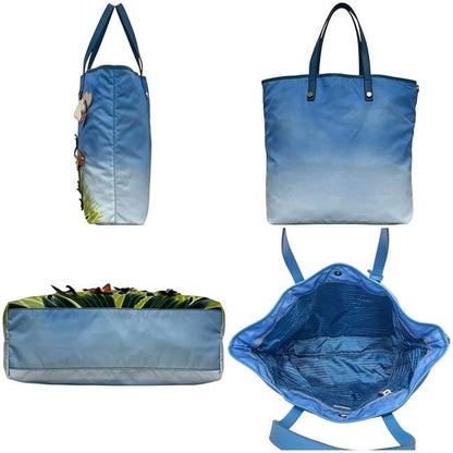 Prada Tote Bag Blue Tessuto 2010 Limited Edition