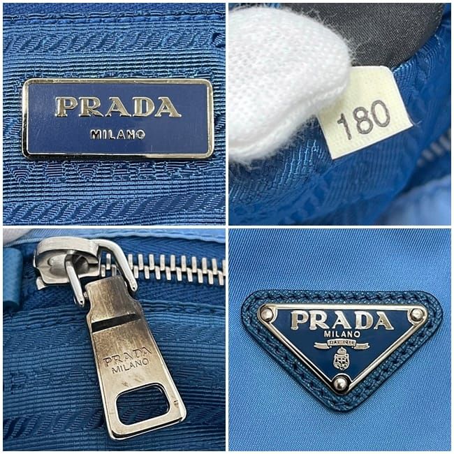Prada Tote Bag Blue Tessuto 2010 Limited Edition