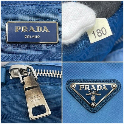 Prada Tote Bag Blue Tessuto 2010 Limited Edition