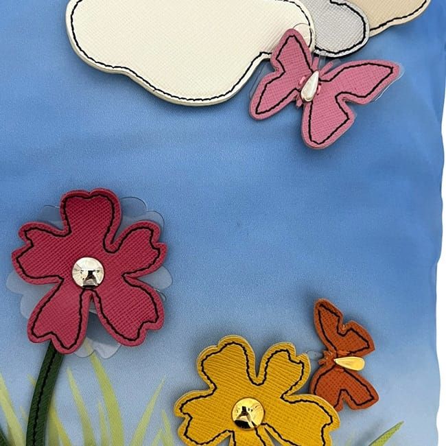 Prada Tote Bag Blue Tessuto 2010 Limited Edition