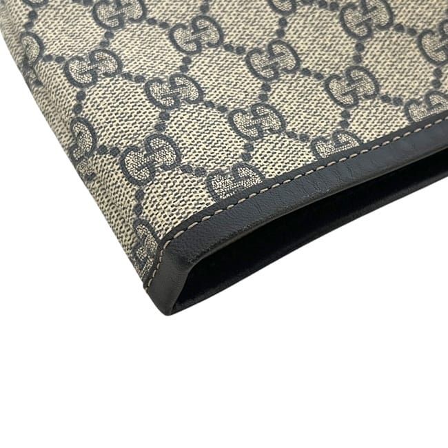 Gucci Tote Bag Beige Navy GG Supreme 211134