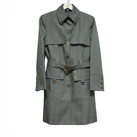 Gucci Coat Size 40 M Women - 225718 Zu059 Light Gray X Gray X Multi Long