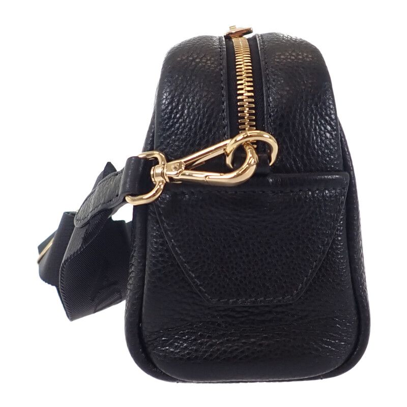 Prada Vittero Dino 1bh187 Shoulder Bag Leather NERO Black Ladies Men's [ranked A