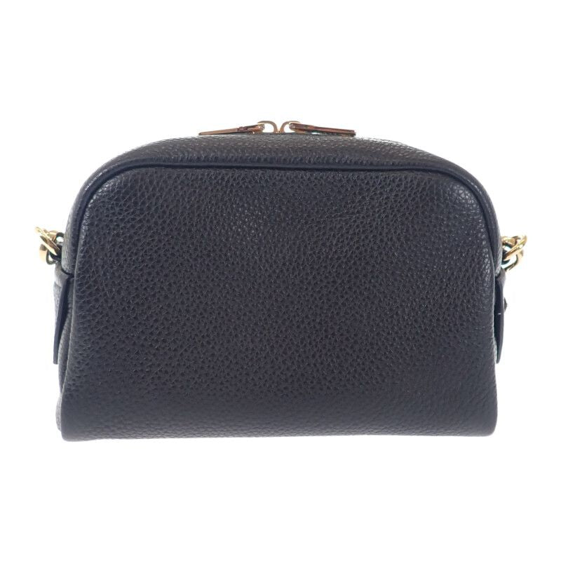 Prada Vittero Dino 1bh187 Shoulder Bag Leather NERO Black Ladies Men's [ranked A