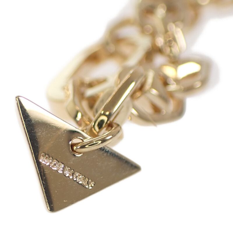 Prada Triangle Chain 1ic075_2co0_f0056 Necklace Metal Gold Men's Women's [AB