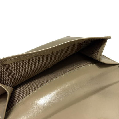 Bvlgari W Hook Wallet Classico Beige Leather