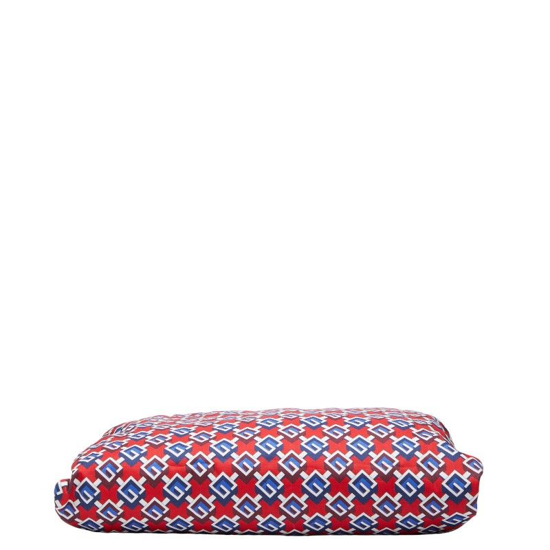 Gucci Geometric G Garment Bag 662298 Red Multicolor Linen Women's Gucci