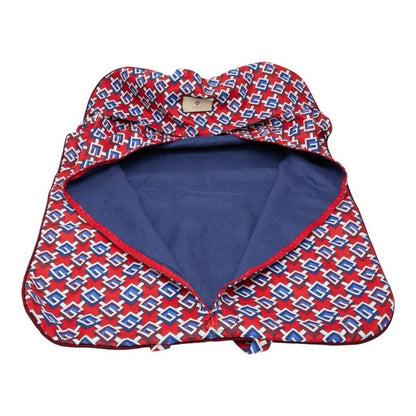 Gucci Geometric G Garment Bag 662298 Red Multicolor Linen Women's Gucci