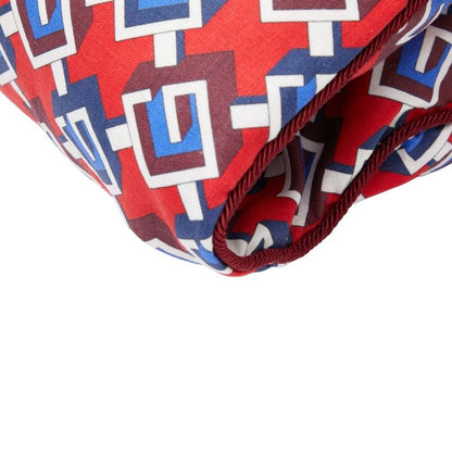 Gucci Geometric G Garment Bag 662298 Red Multicolor Linen Women's Gucci