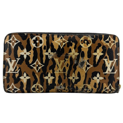 Louis Vuitton M44744 Round Zippy Wallet Monogram Jungle Long Wallet Brand Card
