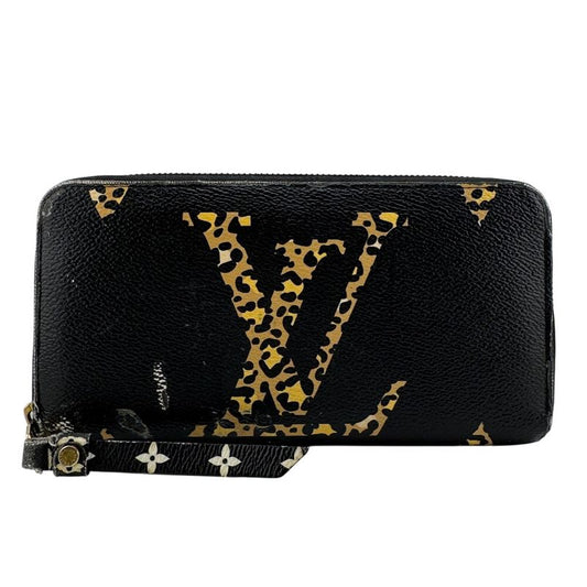 Louis Vuitton M44744 Round Zippy Wallet Monogram Jungle Long Wallet Brand Card