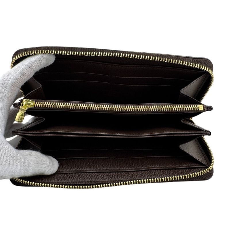 Louis Vuitton N60015 Zippy Wallet Round Zippy Wallet Damier Pattern Long Wallet
