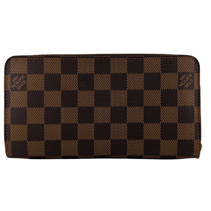 Louis Vuitton N60015 Zippy Wallet Round Zippy Wallet Damier Pattern Long Wallet