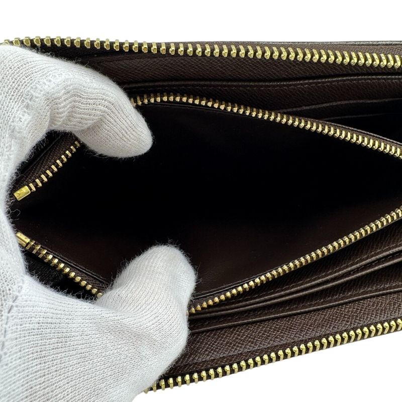 Louis Vuitton N60015 Zippy Wallet Round Zippy Wallet Damier Pattern Long Wallet