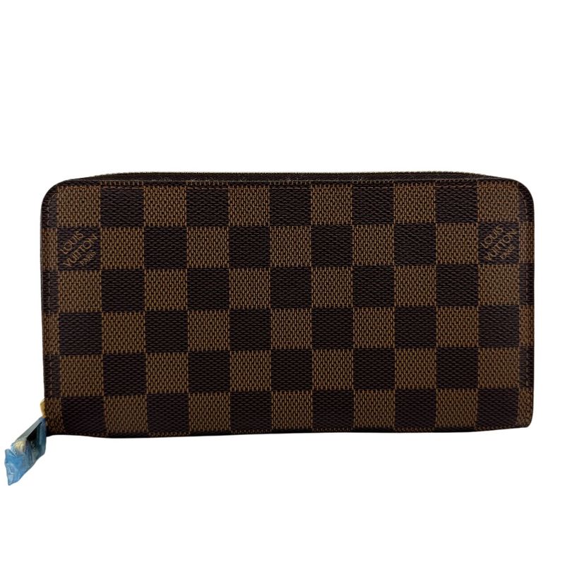 Louis Vuitton N60015 Zippy Wallet Round Zippy Wallet Damier Pattern Long Wallet