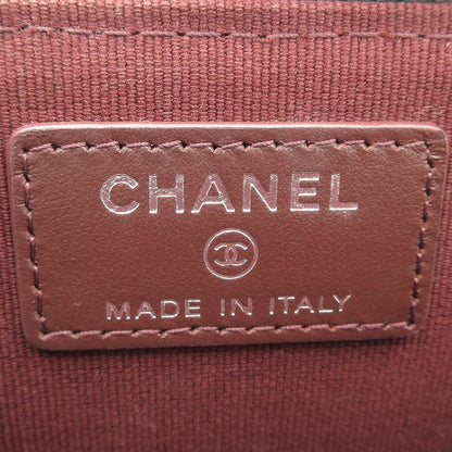 Chanel Coin Case Matelasse Black L-shape Zipper/silver Hardware