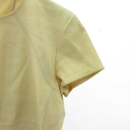 Bottega Veneta Silk Cut And Sewn T-shirt Beige Short Sleeves 38 Approx M