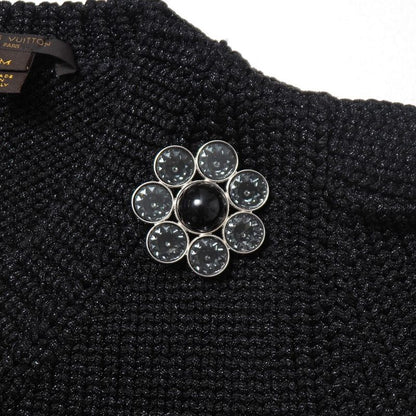 Louis Vuitton Sweater Size M V-neck Lame Knit Decoration Made In Italy 20251105
