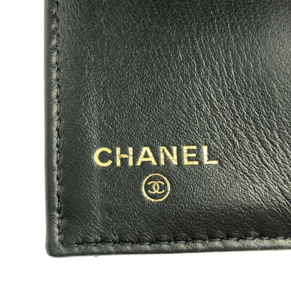 Chanel - Boy Chanel Matelasse Coco Mark Small Flap Compact Wallet Purse - Black