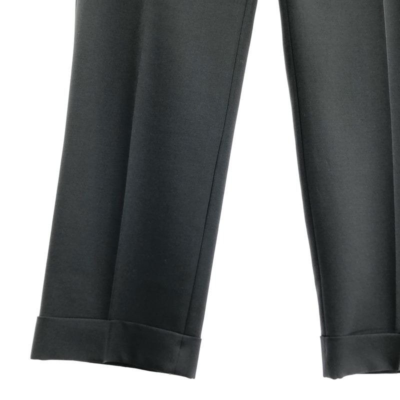 Gucci | Wool Mohair Blend Tapered Slacks | 48 | Black | Men's