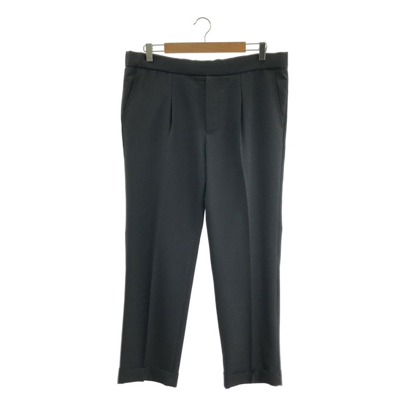 Gucci | Wool Mohair Blend Tapered Slacks | 48 | Black | Men's