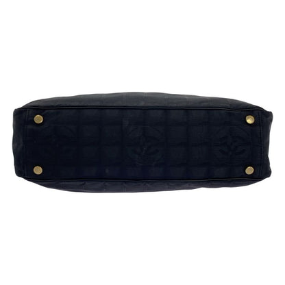 Chanel - A15828 New Travel Line Nylon Jacquard Mini Boston Bag - Black - Women