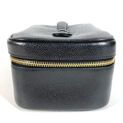 Chanel Handbag CC Coco Logo A01997 Caviar Skin Black