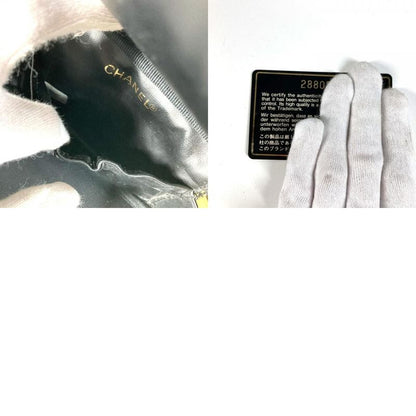 Chanel Handbag CC Coco Logo A01997 Caviar Skin Black