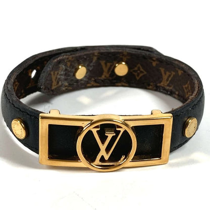Louis Vuitton Bracelet Dauphine M6558e Leather Black