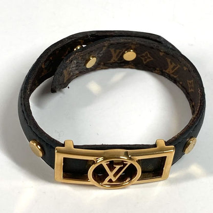 Louis Vuitton Bracelet Dauphine M6558e Leather Black