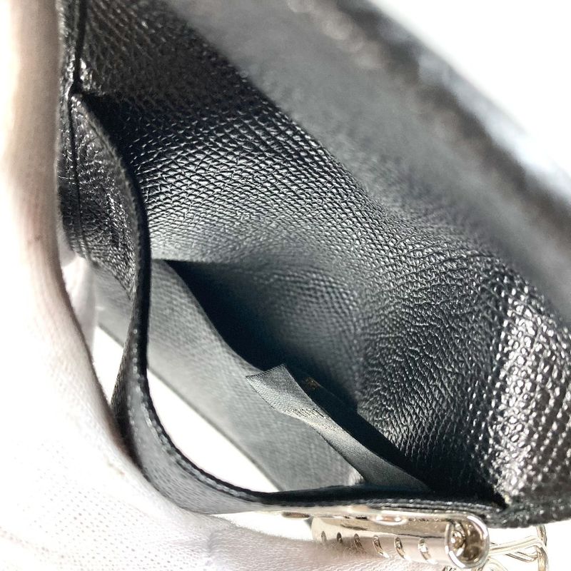 Bvlgari Key Case Bvlgari Logo Leather Black