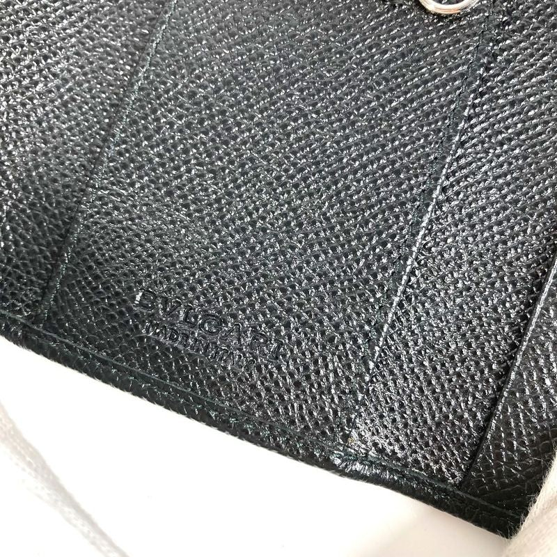 Bvlgari Key Case Bvlgari Logo Leather Black