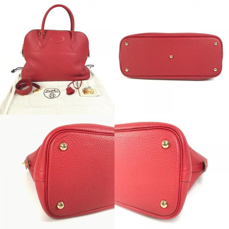 Hermes Bolide 35 Bolide 35 Taurillon Cles Mans Rouge Red
