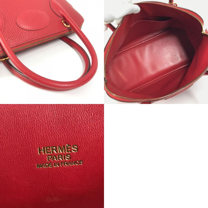 Hermes Bolide 35 Bolide 35 Taurillon Cles Mans Rouge Red