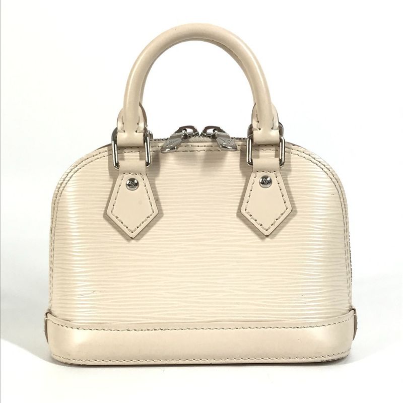 Louis Vuitton Shoulder Bag Nano Alma M82411 Epi Leather Quartz Beige