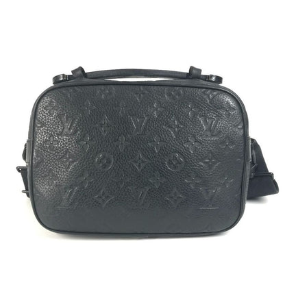 Louis Vuitton Shoulder Bag S-lock Messenger M58489 Taurillon Leather Noir Black