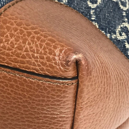 Gucci Shoulder Bag Ouverture Ophidia GG Medium 631685 Denim Blue