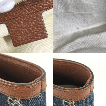 Gucci Shoulder Bag Ouverture Ophidia GG Medium 631685 Denim Blue