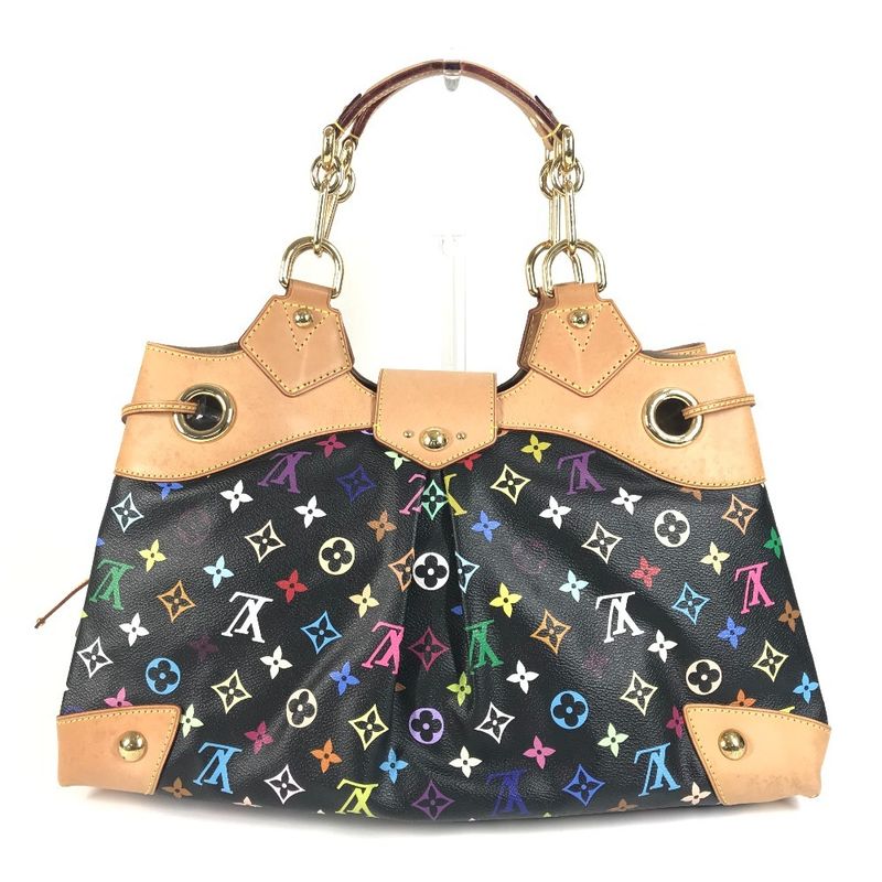 Louis Vuitton Shoulder Bag Ursula M40124 Monogram Multicolor Canvas Noir Black