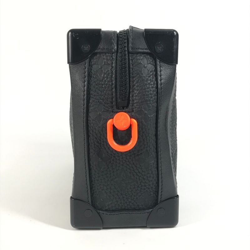 Louis Vuitton Shoulder Bag Soft Trunk M53288 Taurillon Leather Noir Black