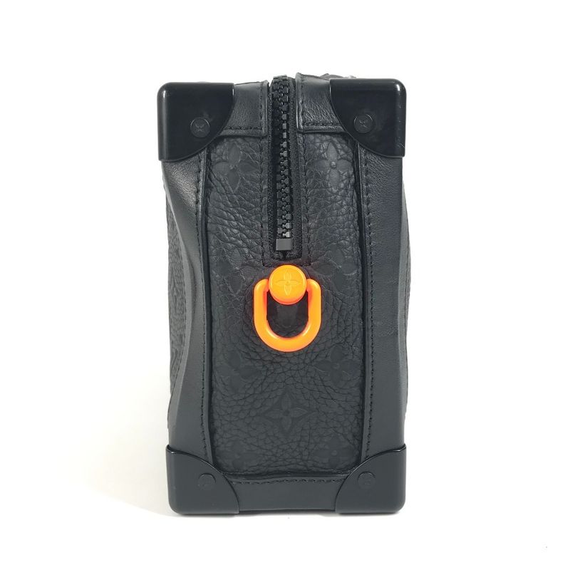 Louis Vuitton Shoulder Bag Soft Trunk M53288 Taurillon Leather Noir Black